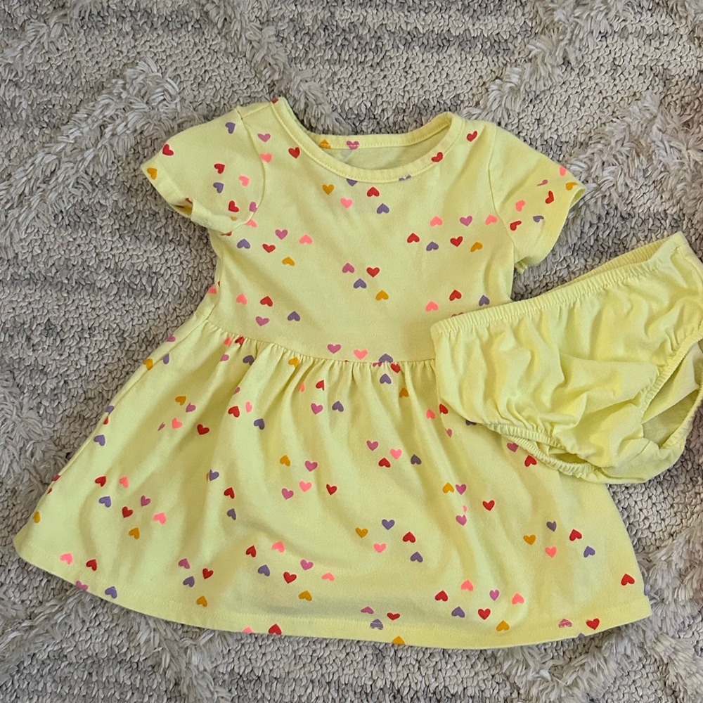 Cat & Jack Yellow Flutter Sleeve Sundress